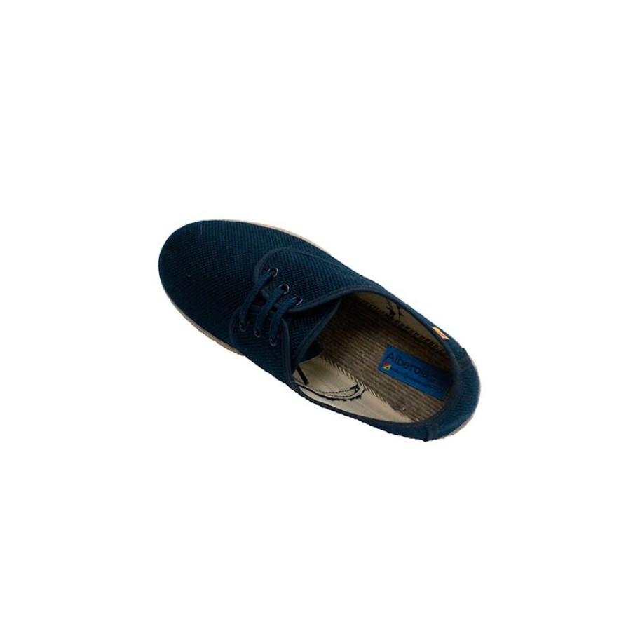 Men Shoes Alberola | Shoe Man Laces Hemp Esparto Template Alberola In Navy Blue Model T628