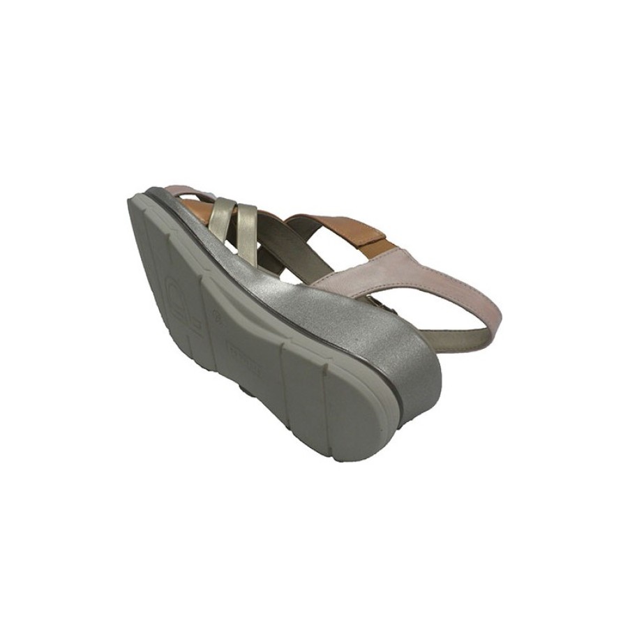 Women Slippers PitillosMS | Woman Sandal Colored Strips Pitillosms In Beig Model 812