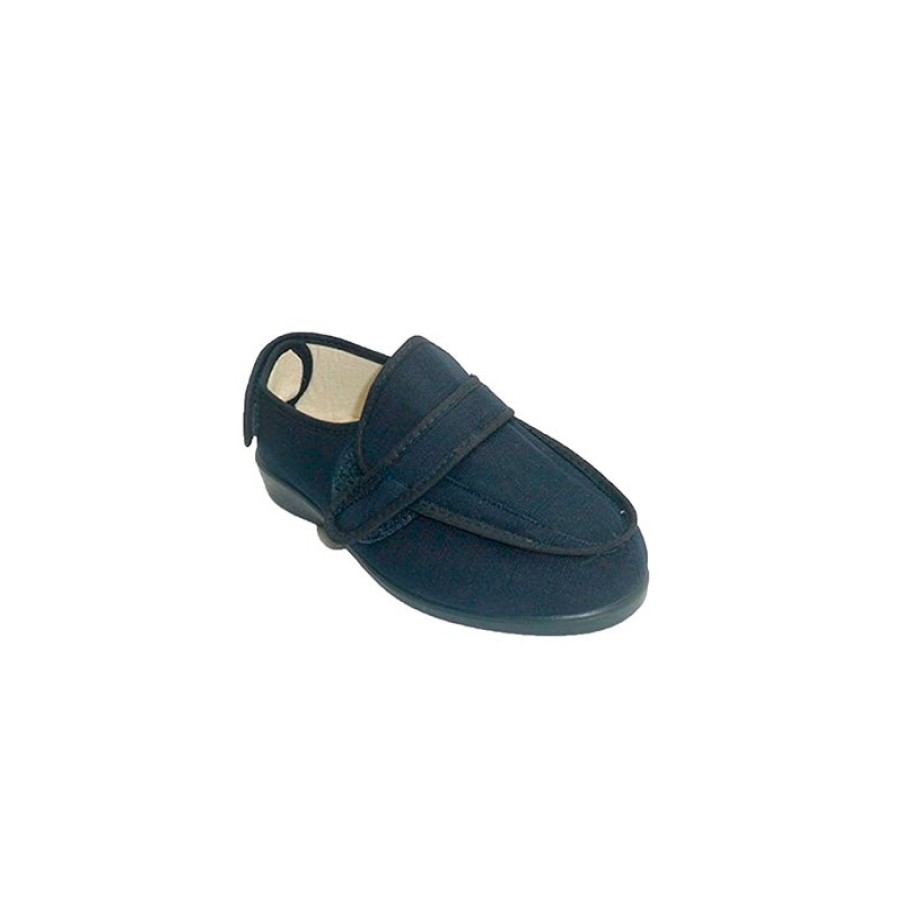 Women Slippers Doctor Cutillas | Super Wide Velcro Sneakers Doctor Cutillas In Navy Blue Model 81207