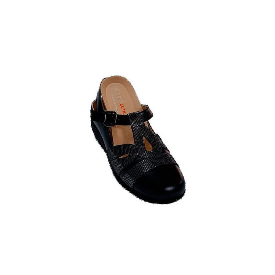 Women Slippers Doctor Cutillas | Woman Sandal Closed Toe Open Heel Doctor Cutillas In Black Model 0