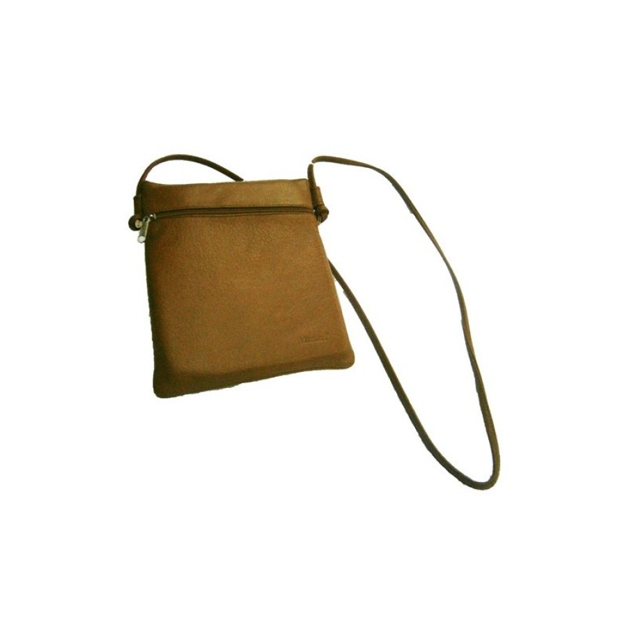 Insolate Attanze | Rectangular Bag With 2 Zippers Attanze In Brown Model 4846