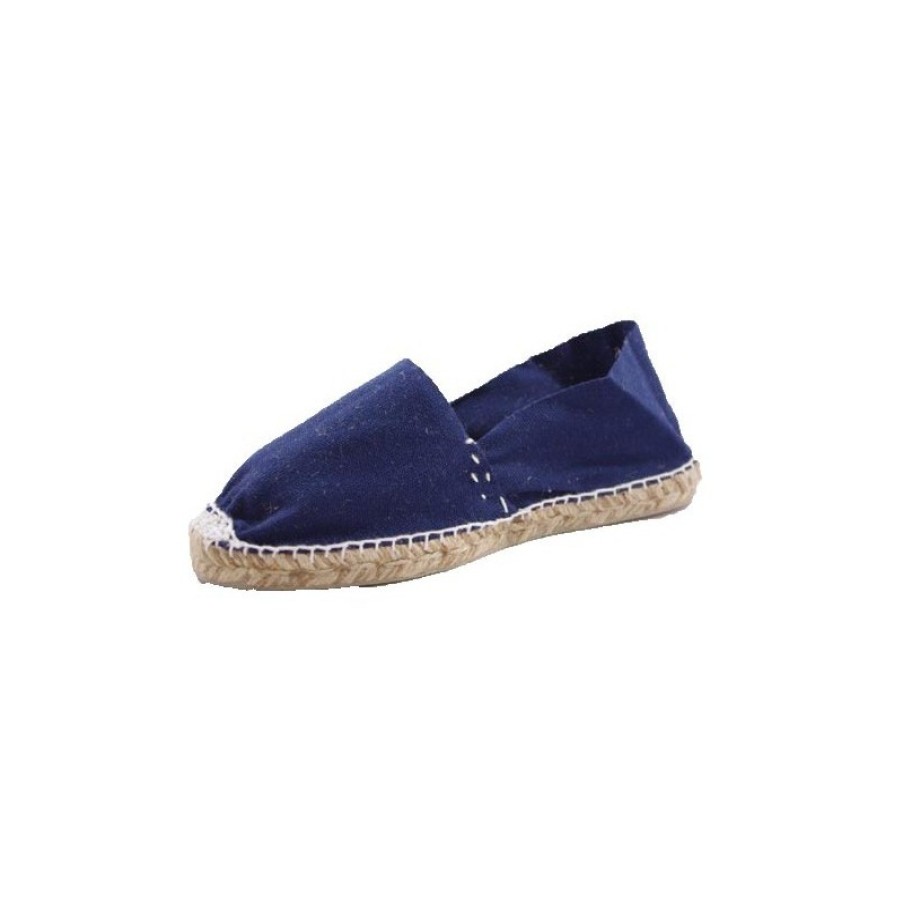 Women Slippers Made in Spain | Alpargatas Flat Esparto Made In Spain In Navy Blue Model 981