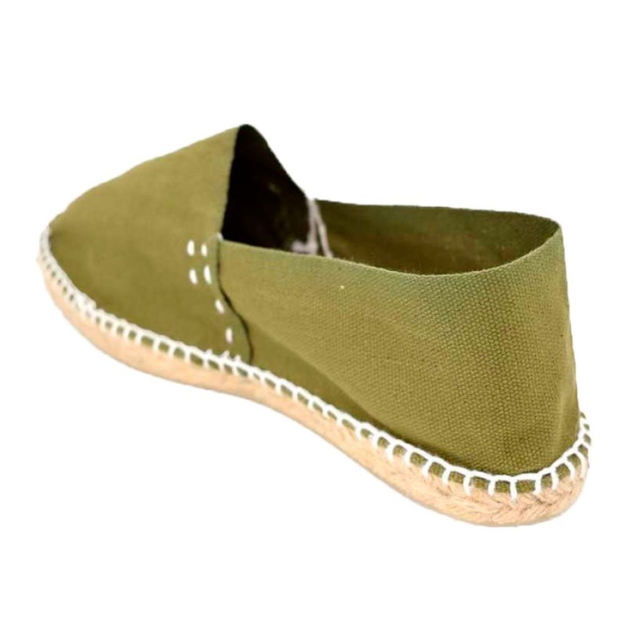 Women Slippers Made in Spain | Alpargatas Flat Esparto Made In Spain In Green Model 842