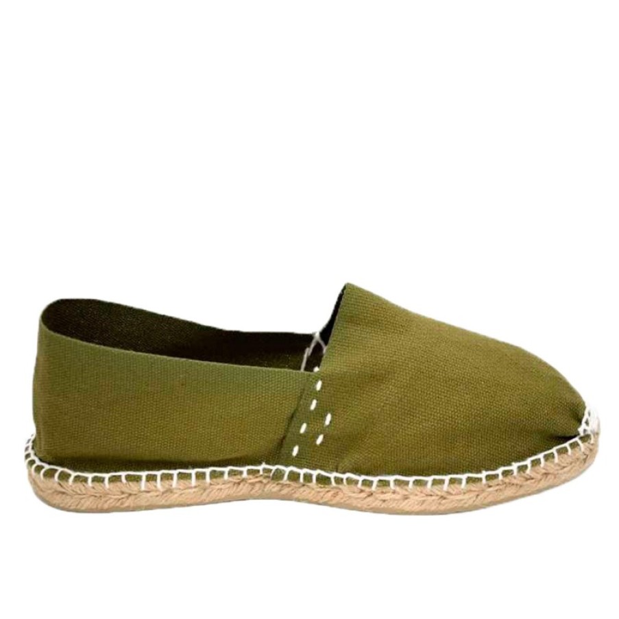 Women Slippers Made in Spain | Alpargatas Flat Esparto Made In Spain In Green Model 842