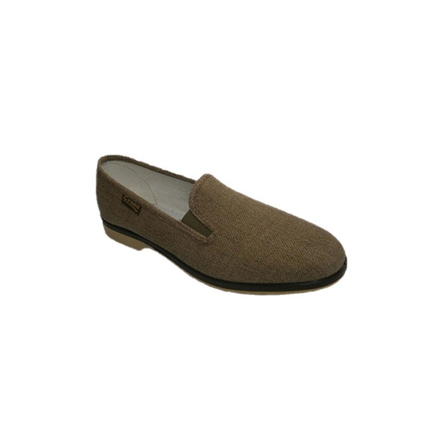 Men Shoes Cruan | Canvas Shoes With Rubber On The Sides Cruan In Beig Model 125