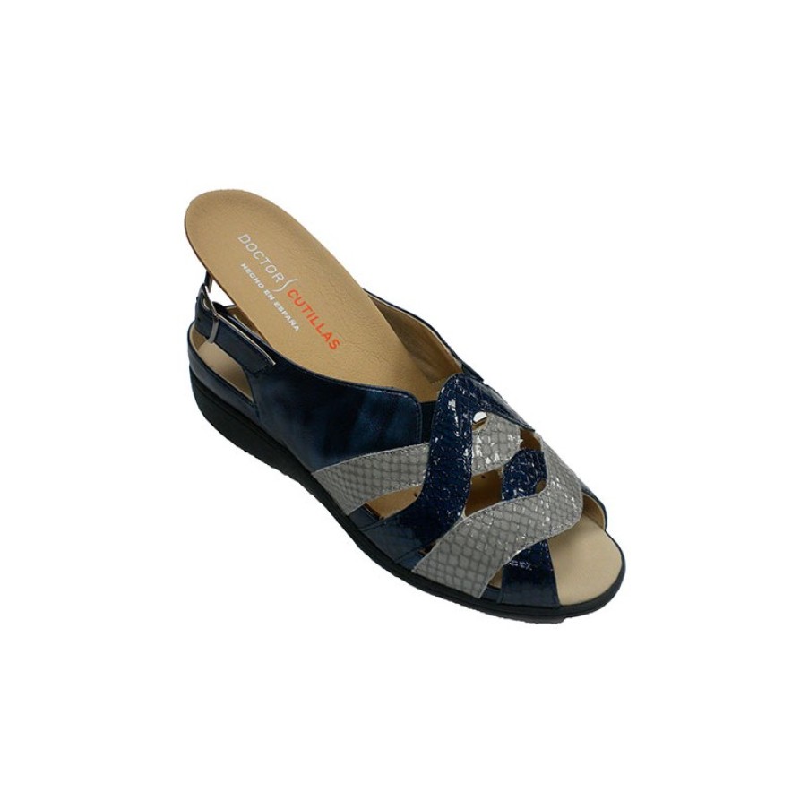 Women Slippers Doctor Cutillas | Sandals Women Removable Insoles Doctor Cutillas In Navy Blue Model 53674