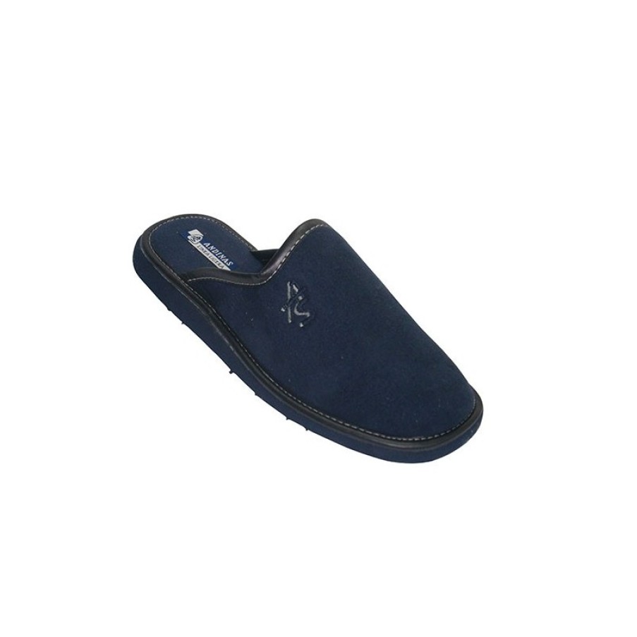 Men Shoes Andinas | Slippers Flip Flops Closed For The Tip Andinas In Navy Blue Model 6104