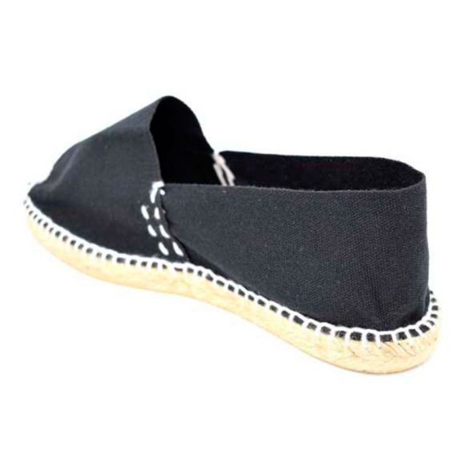 Women Slippers Made in Spain | Alpargatas Flat Esparto Made In Spain In Black Model 3