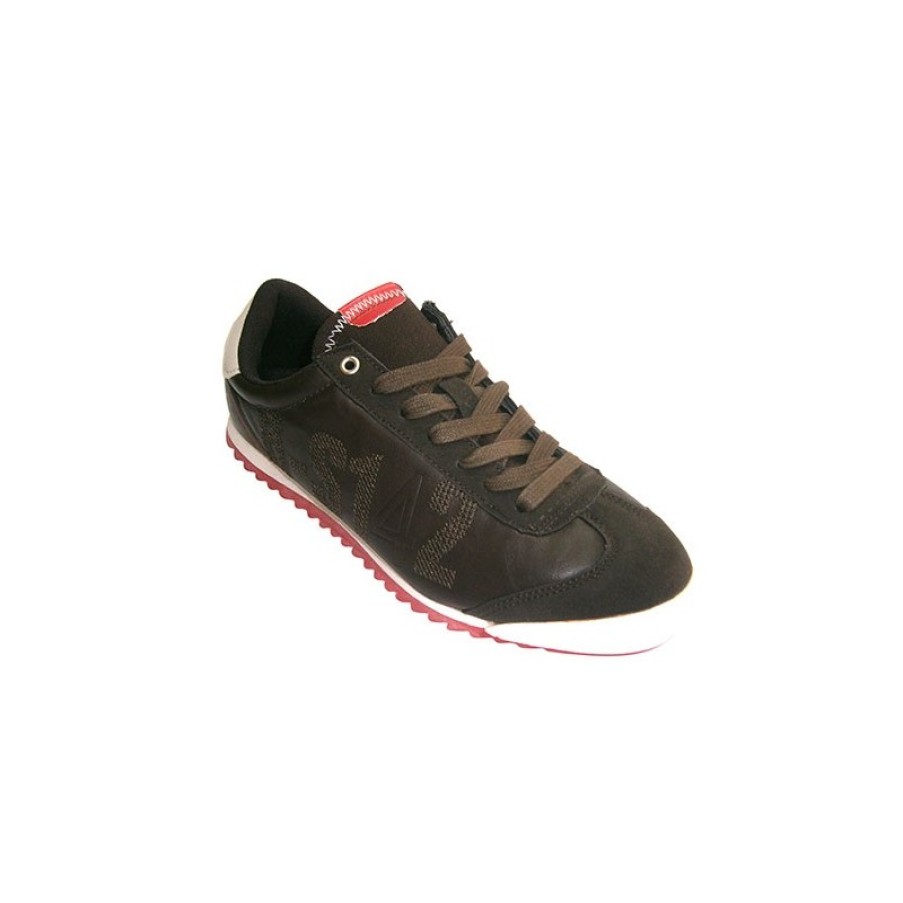 Men Shoes Ozone | Sport Man Pretending Very Soft Leather Ozone In Brown Model 15354