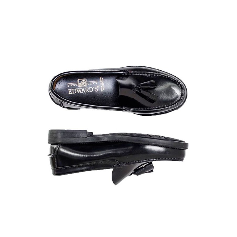 Men Shoes Edward´s | Castellanos Tassels Rubber Sole Edward´S In Black Model 53678