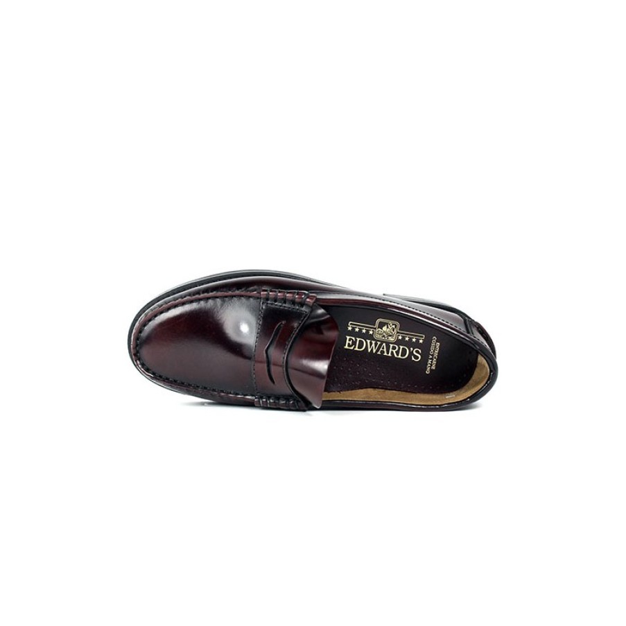 Men Shoes Edward´s | Castellanos Rubber Soles Edward´S In Bordeaux Model Hn 190