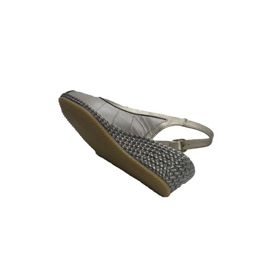 Women Slippers Festival | Sandal In Metallic Edges Combined Yel Edge Fingers Festival In Beig Model 1065-266