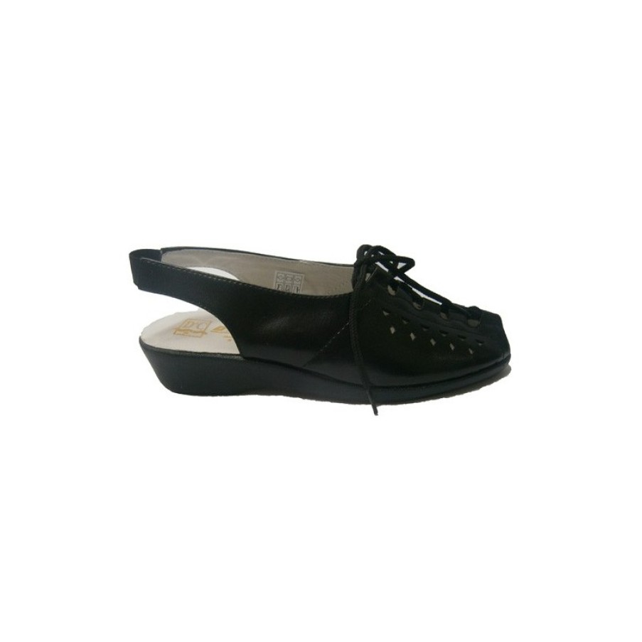 Women Slippers Doctor Cutillas | Laced Sandal Doctor Cutillas In Black Model 671