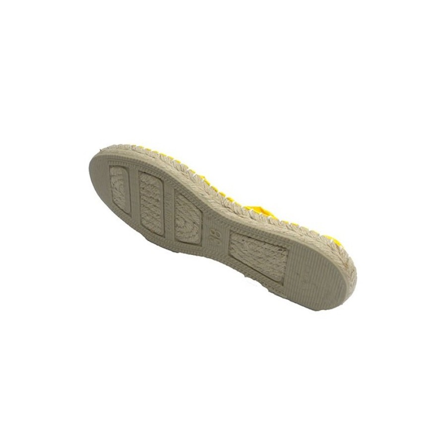 Women Slippers Made in Spain | Alpargatas Flat Esparto Made In Spain In Yellow Model 142105