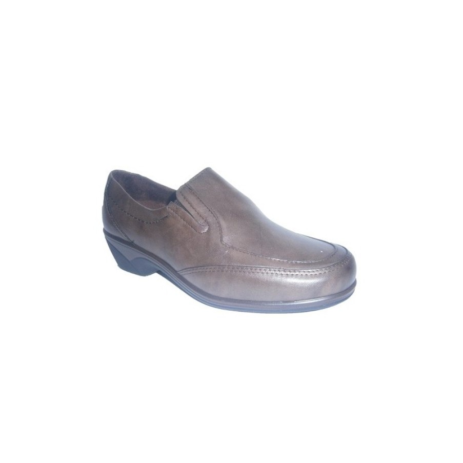 Women Slippers Pitillos | Shoes With Rubber On The Sides With Half Wedge Pitillos In Brown Model 4332