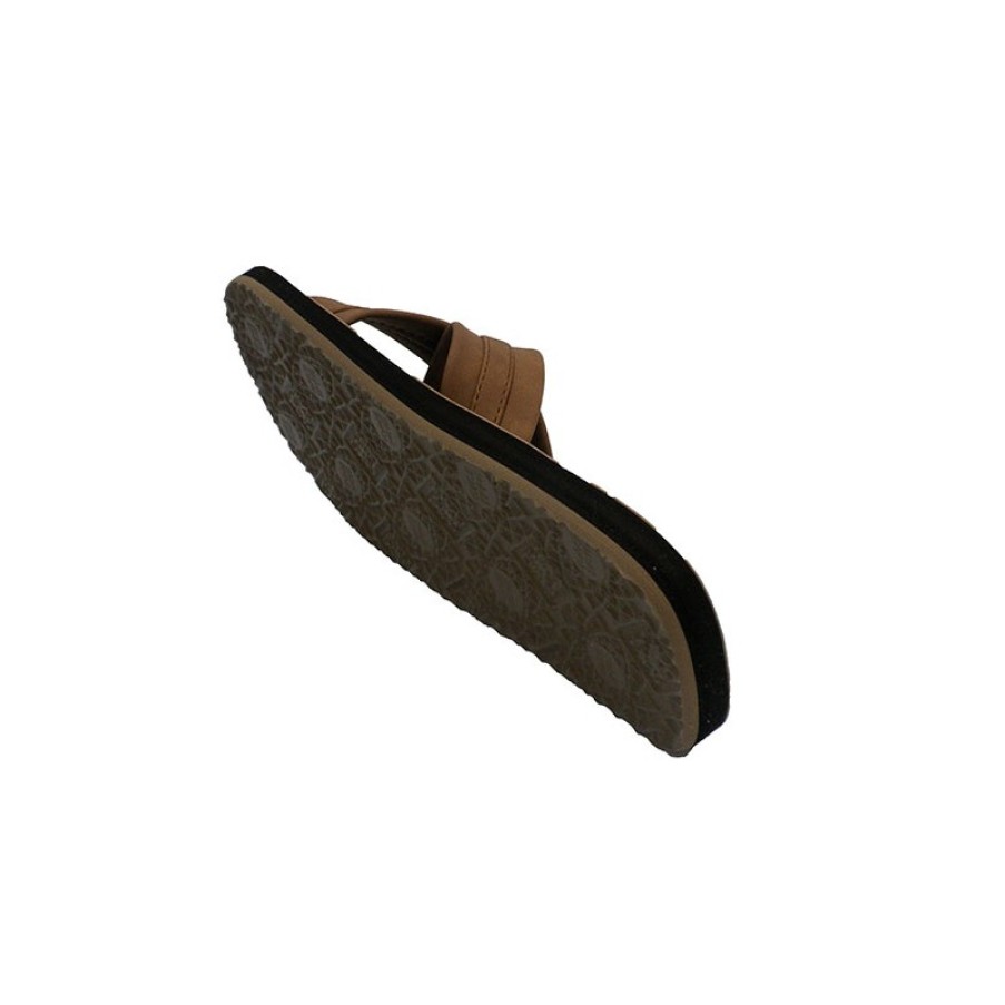 Men Shoes Gioseppo | Flip Flops Beach Pisicina Man Crossed Strips Gioseppo In Light Brown Model 216-31Nr