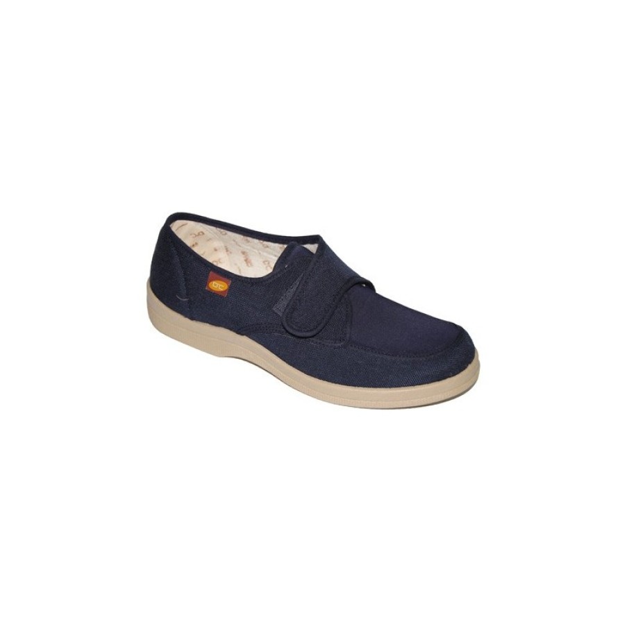 Women Slippers Doctor Cutillas | Canvas Shoes Velcro For Very Delicate Feet Doctor Cutillas In Navy Blue Model Estrella