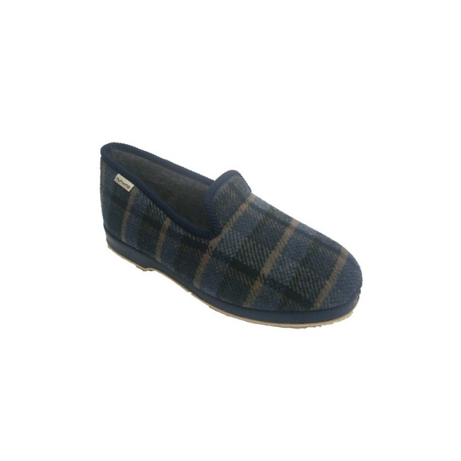 Men Shoes Muro | Slipper Be Classic House Pictures Muro In Blue Model 590