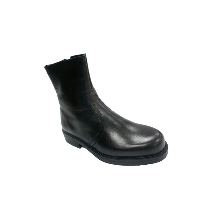 Men Shoes Tolino | Half Zip Boot Cane Tolino In Black Model 4811