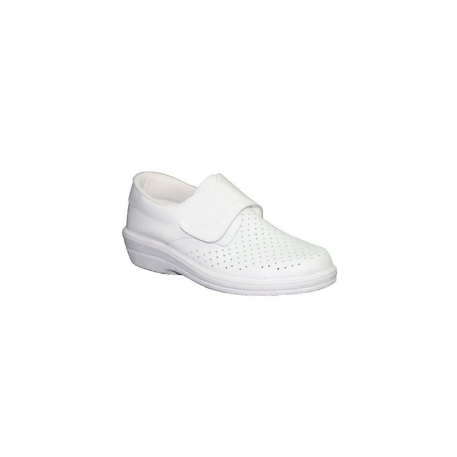 Men Shoes Farma | Work Clog Skin Velcro Knight Farma In White Model 111