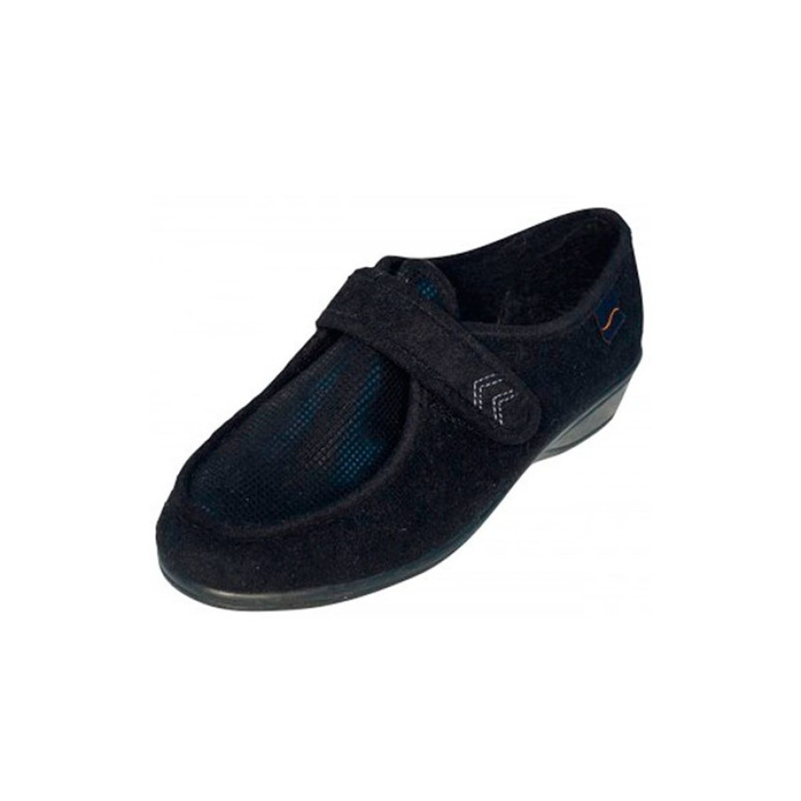 Women Slippers Doctor Cutillas | Velcro Shoes Very Delicate Feet Doctor Cutillas In Black Model 57366