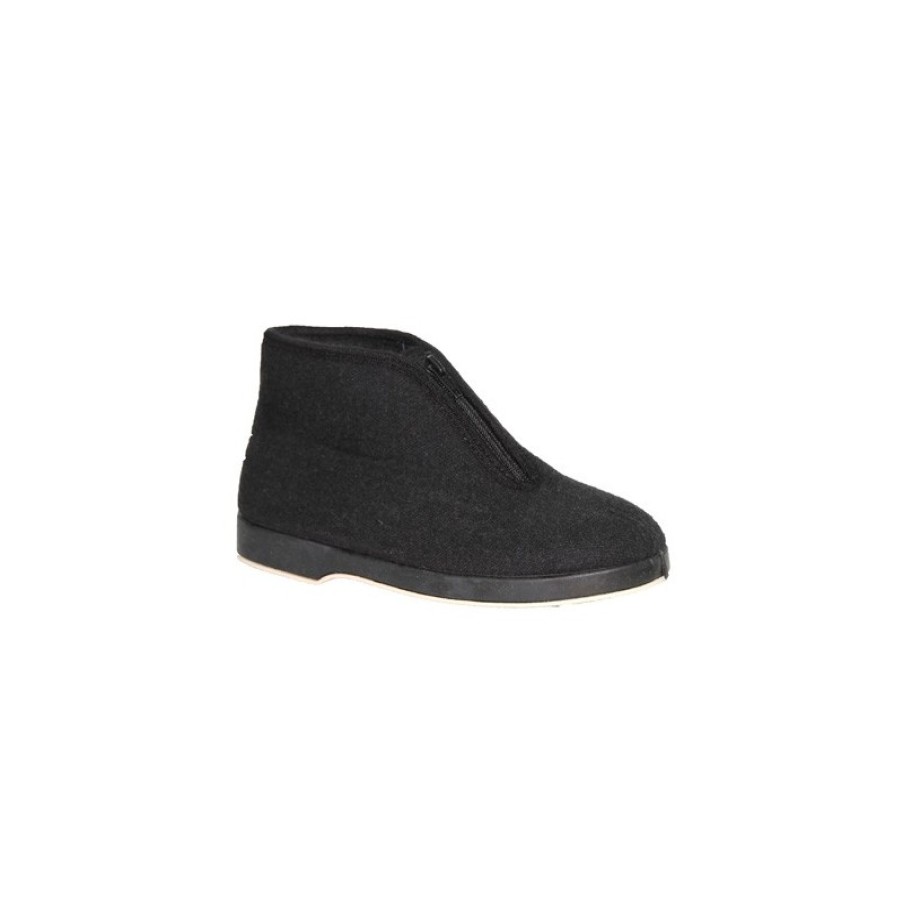 Women Slippers Soca | Zipper Boot Cloth Soca In Black Model 721