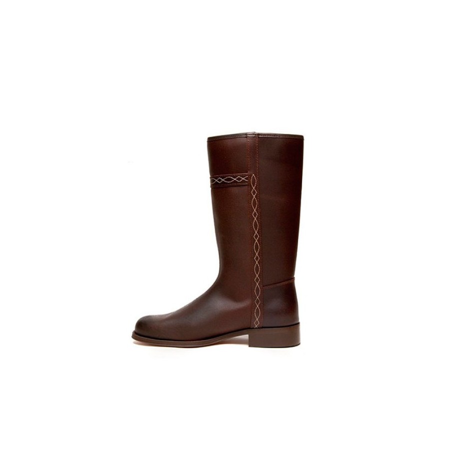 Women Slippers Valverde del Camino | Classical Jacket Boot Danka In Brown Model T1545