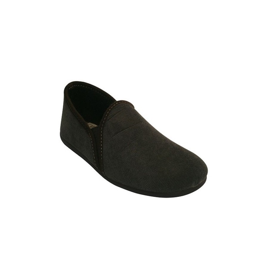 Men Shoes Calzamur | Slippers Has Closed With An Elastic Side Calzamur In Brown Model Z7228