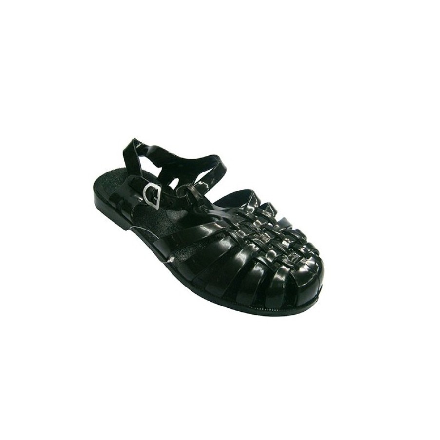 Women Slippers Hurán | Crabeater Rubber Sandals River Huran In Black Model 960