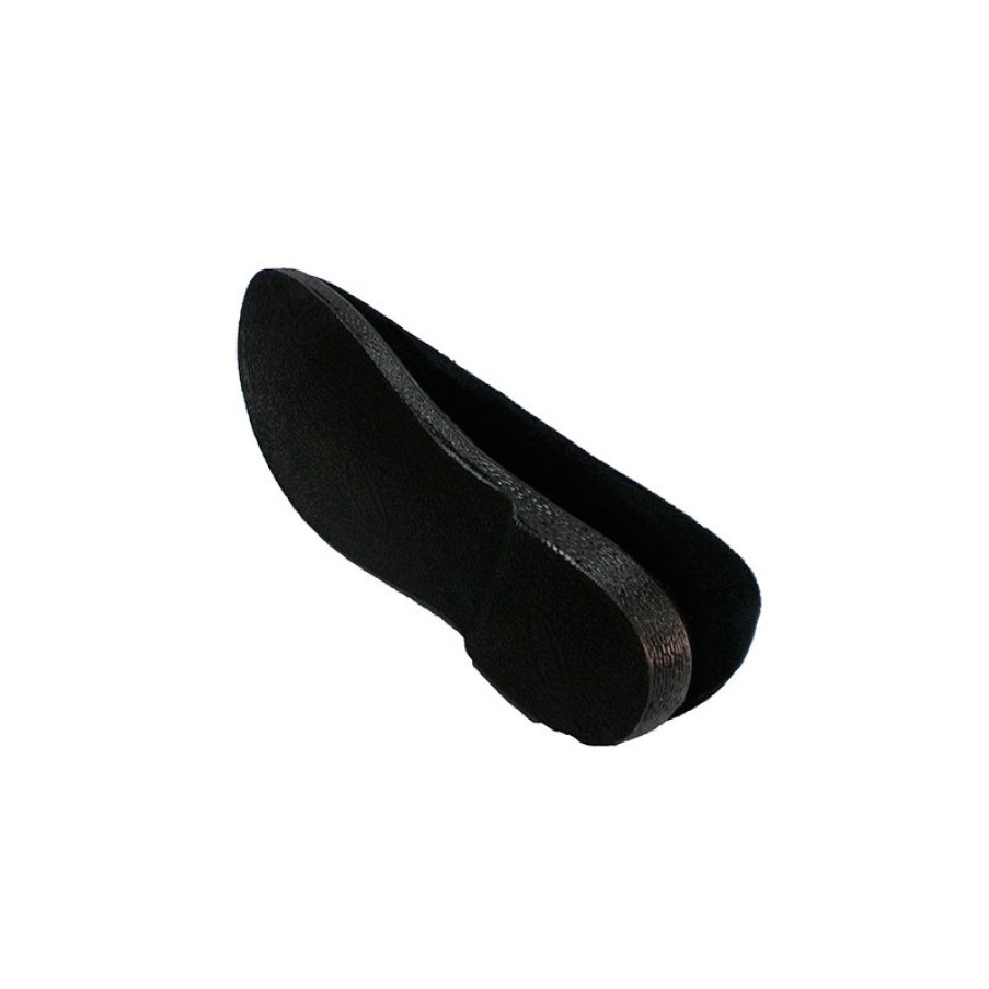 Women Slippers Doctor Cutillas | Velvet Slipper With Rubber Sides And Knot Motif Doctor Cutillas In Black Model 336