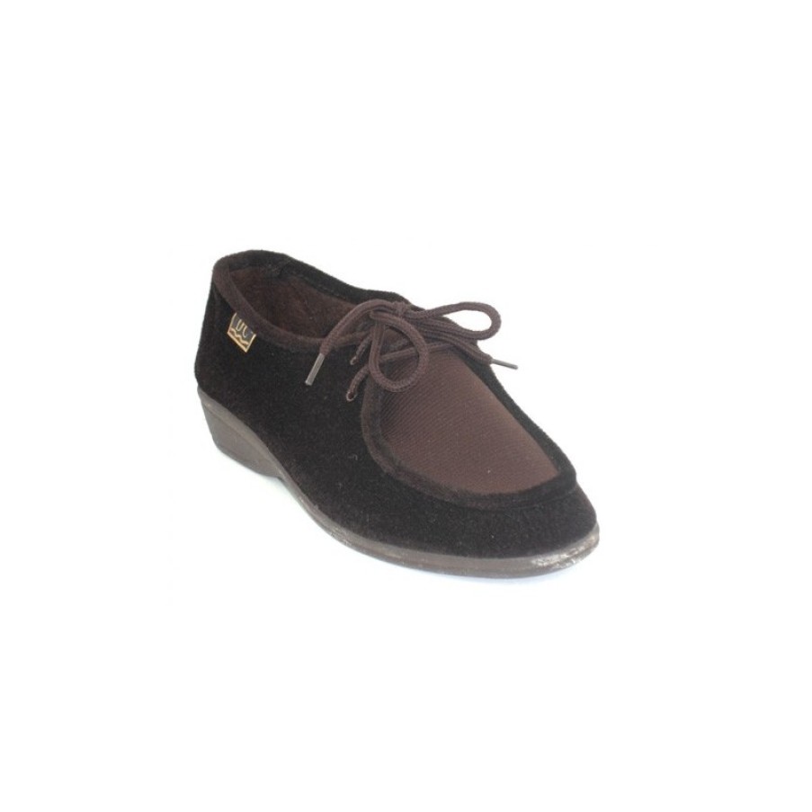 Women Slippers Doctor Cutillas | Shoe Laces Delicate Feet Doctor Cutillas In Brown Model 797