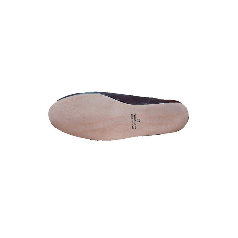 Men Shoes DEISIDRO | Men'S Leather Slippers Open Back To Be Home Deisidro In Brown Model Espana4